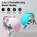 Gourde portable pour chien 2-en-1 avec gamelle en silicone