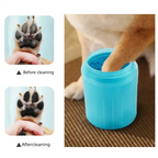 Utilisation du gobelet nettoyeur de pattes de chien