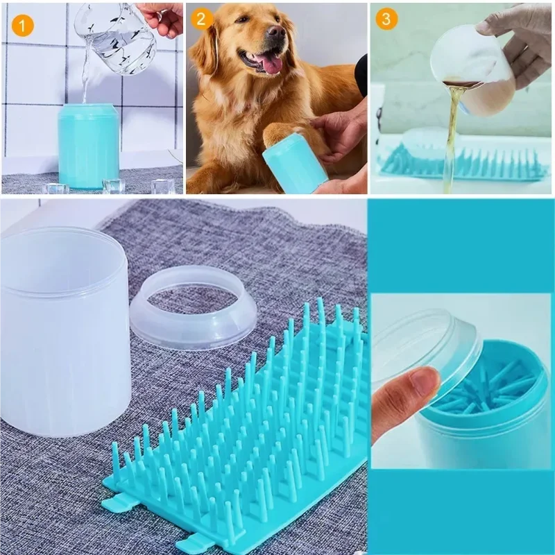 Picots en silicone souple du nettoyeur de pattes