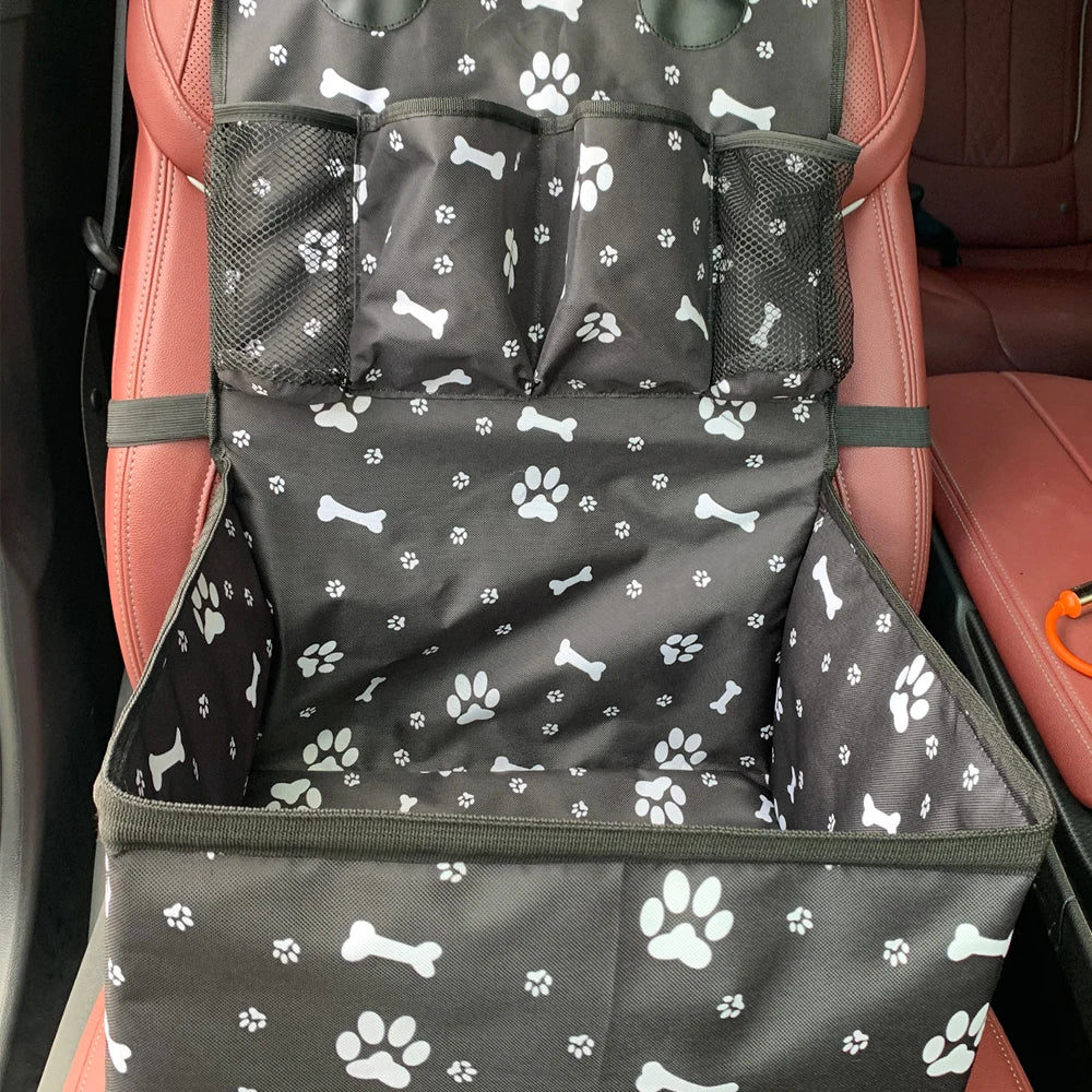 Siège auto pour petit chien vue intérieure