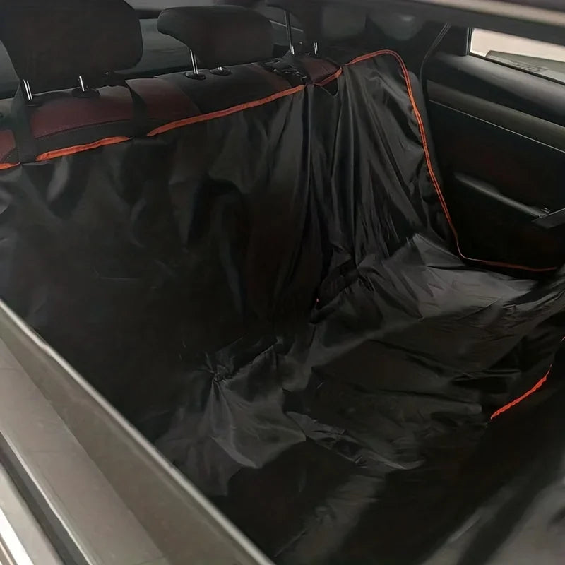 Housse de banquette chien fixée aux appuie-têtes, protection des sièges arrière